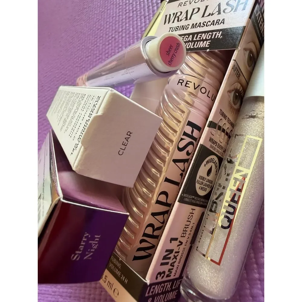 New Tarte Maracuja Vinyl Lipstick Queen Wunderbrow Mascara Makeup Lot